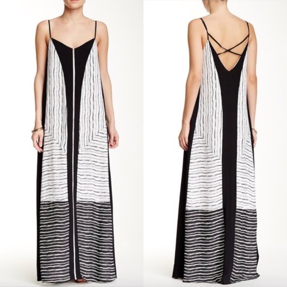 black aline maxi dress